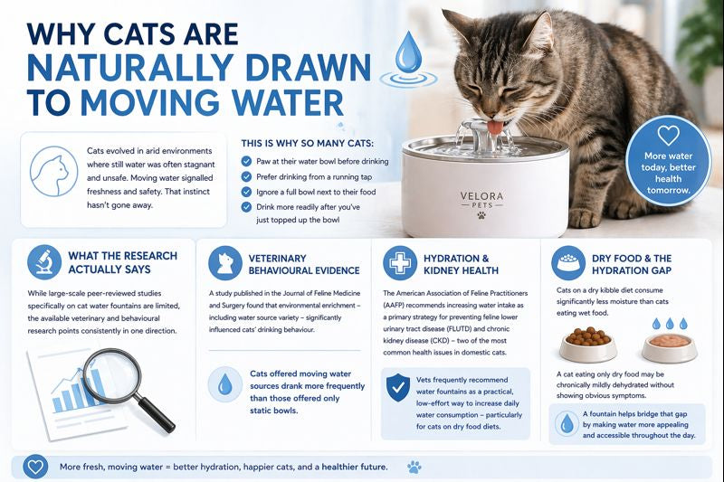 Do Cats Drink More Water From a Fountain? What the Research Says