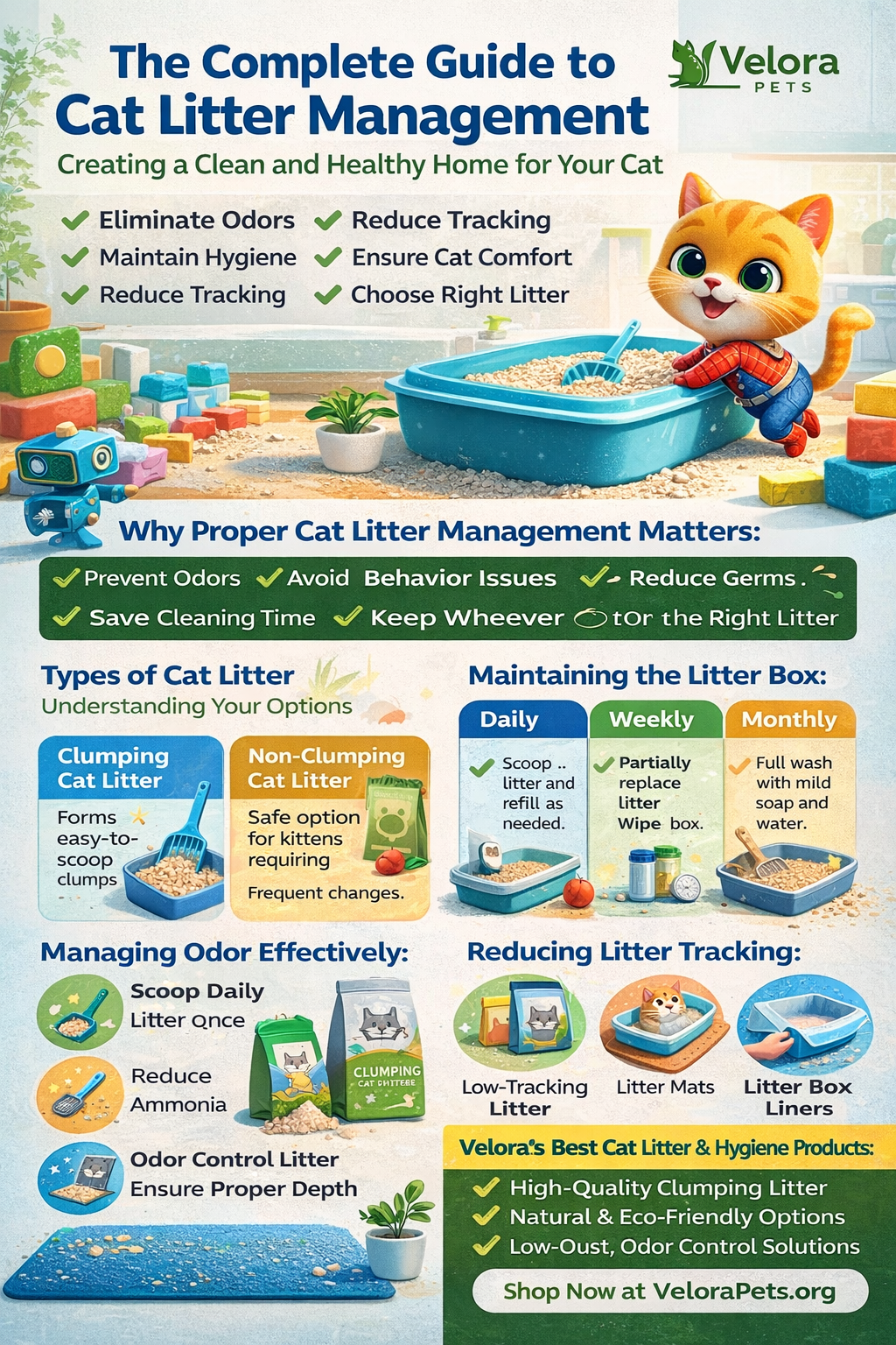 The Complete Guide to Cat Litter Management: Creating a Clean and Healthy Home for Your Cat