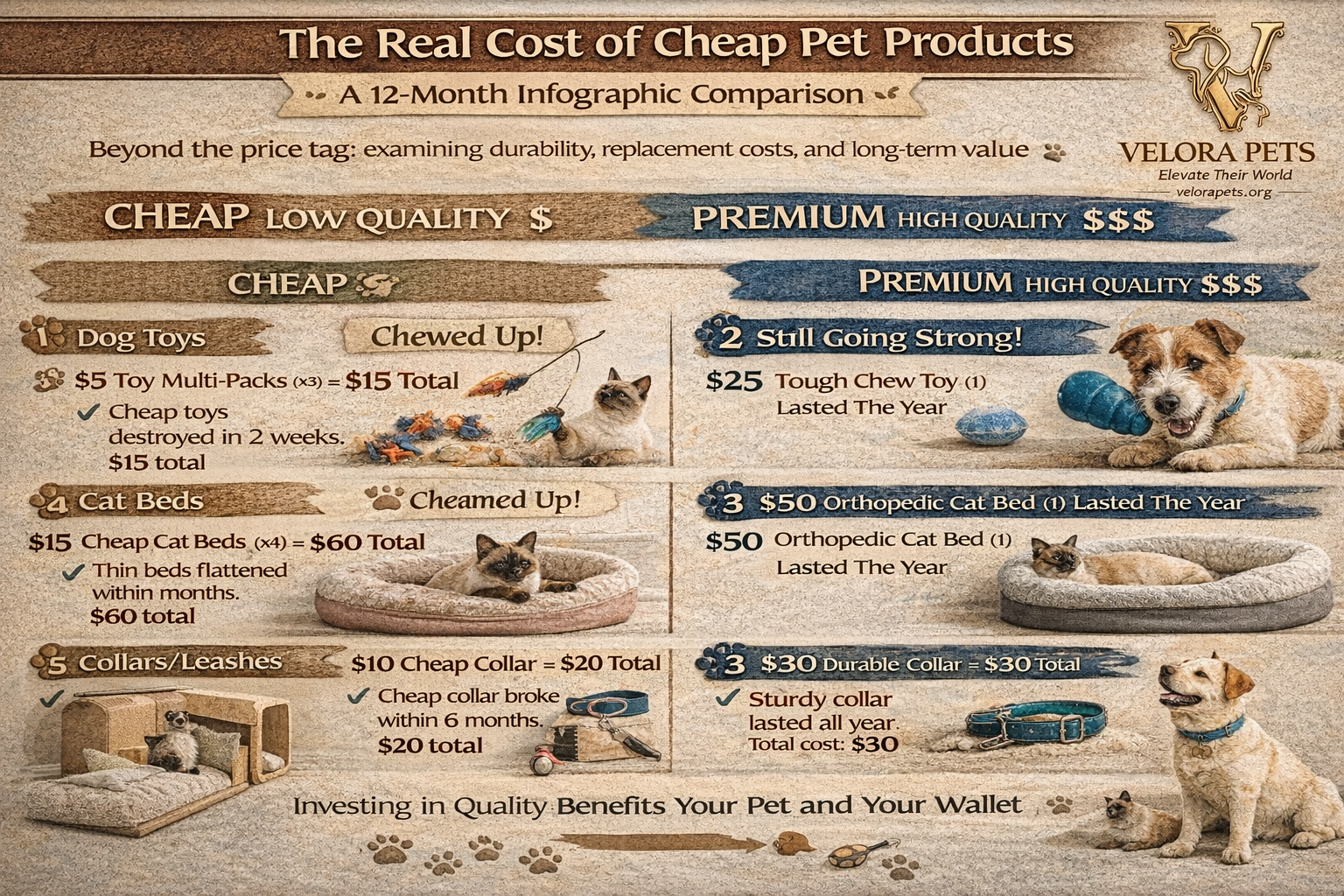 The Hidden Cost of Cheap Pet Products: A 12-Month Comparison