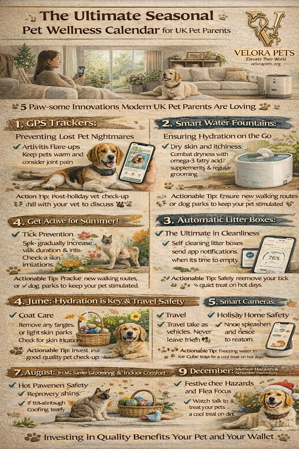 Seasonal Pet Wellness Calendar: What Your Pet Needs Each Month in the UK (2026 Guide)