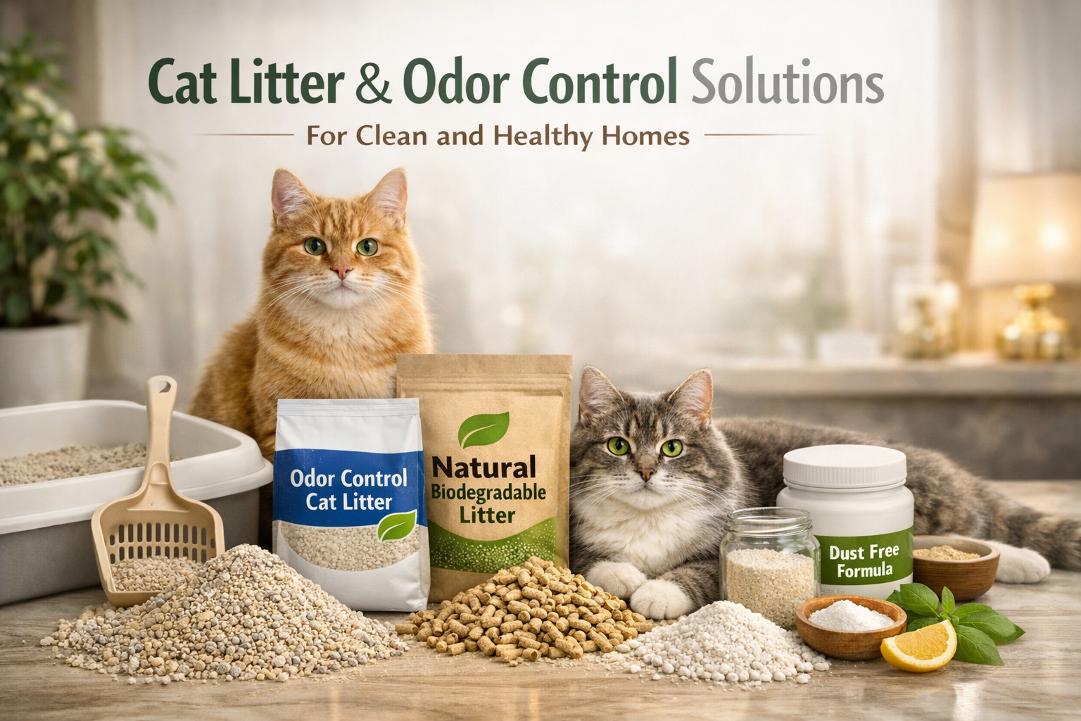 Cat and Dog Litter & Odor Control Products for Clean and Healthy Homes & outdoor
