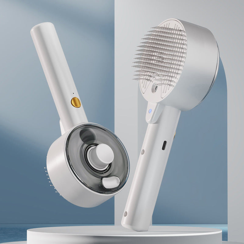 The Future of Grooming: The Velora 3-in-1 Nano-Steam Brush! Animal Hair Remover Brush Dog And Cat Steam Brush Pet Self Cleaning Dog Brush Grooming Removes Cat Hairs Cat Dog Accessories Pet Products