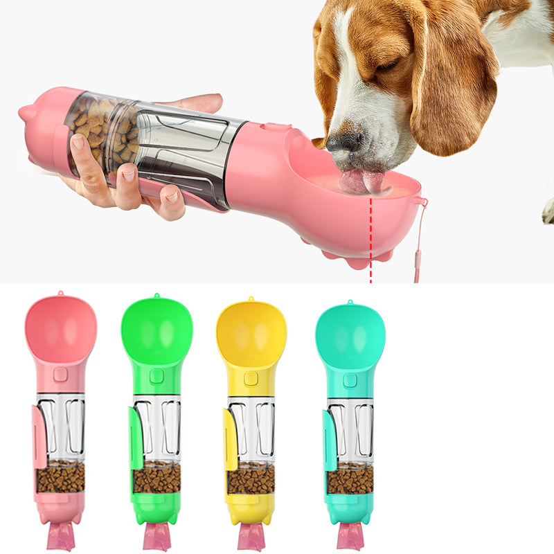 The Only Travel Tool You’ll Ever Need: The Velora 3-in-1 Explorer Bottle! 300 500ml Portable Multifunction Dog Water Bottle Food Feeder For Big Dogs 3 In 1 Poop Dispenser Puppy Pet Travel Drinking Bowls