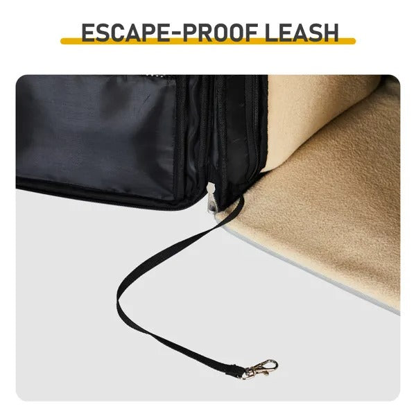 Give Your Pet the First class Upgrade: The Velora Expandable SuitePet Carrier Backpack, Expandable Cat Dog Carrier With Back Extension, Breathable Mesh Travel Backpack For Small Dogs Cats, Soft-Sided Pet Backpack Holds Up To 26 Lbs