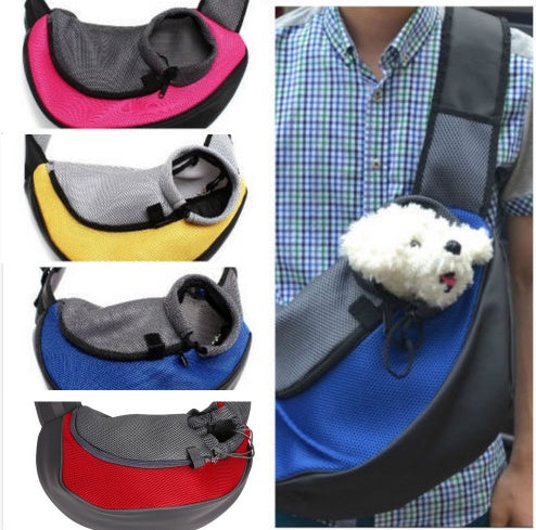 Carry Your Best Friend Close to Your Heart! Shoulder Pet Bag Outdoor Carrier Messenger Bag Pet Backpack