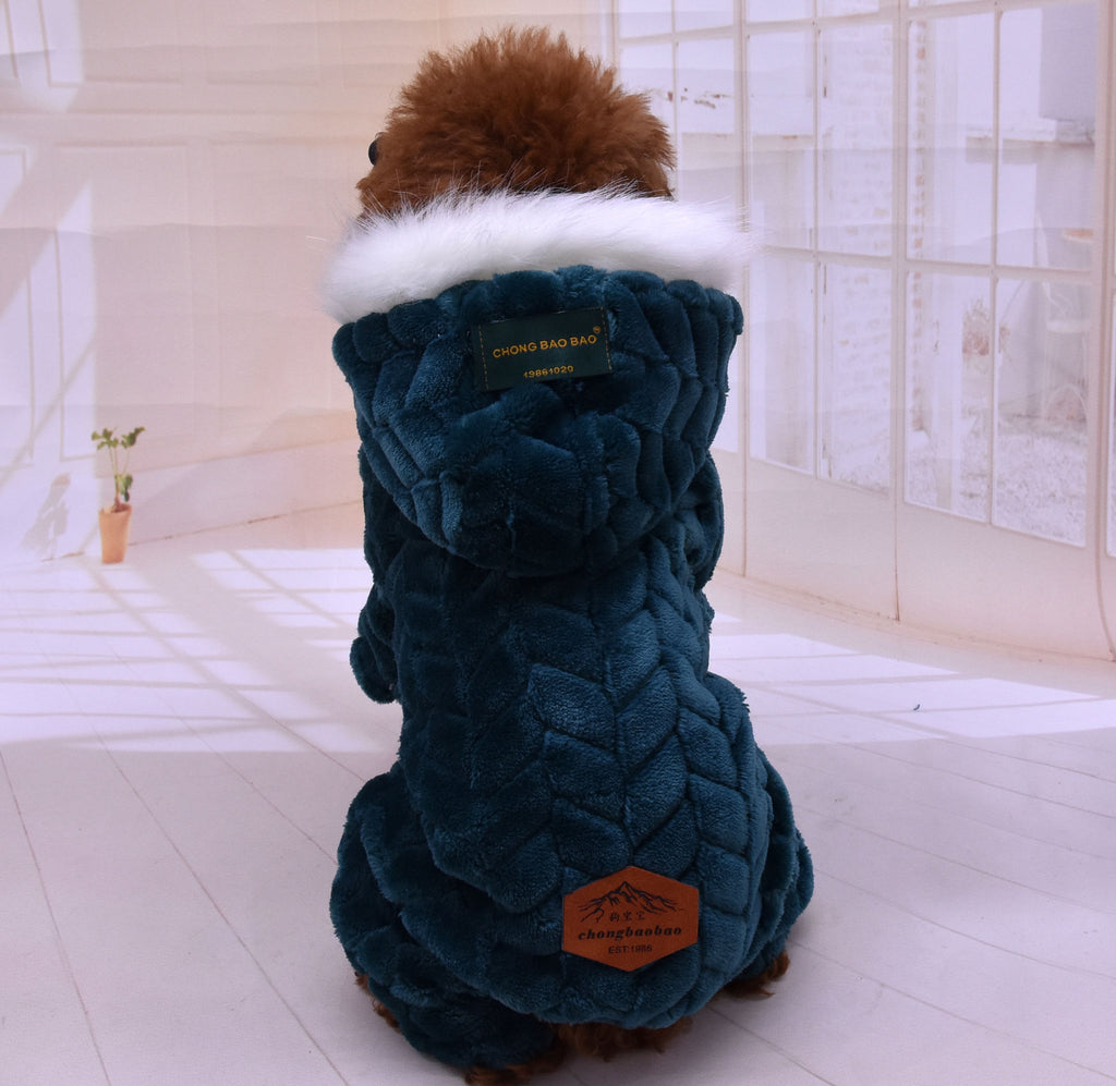 The Velora "Regent Street" Coat: Timeless British Tailoring! Big fur collar four-legged British shirt