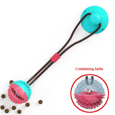 The Toy That Plays Back: The Velora Suction-Tug & Molar Station! Dog Toys Silicon Suction Cup Tug Interactive Dog Ball Toy For Pet Chew Bite Tooth Cleaning Toothbrush Feeding Pet Supplies