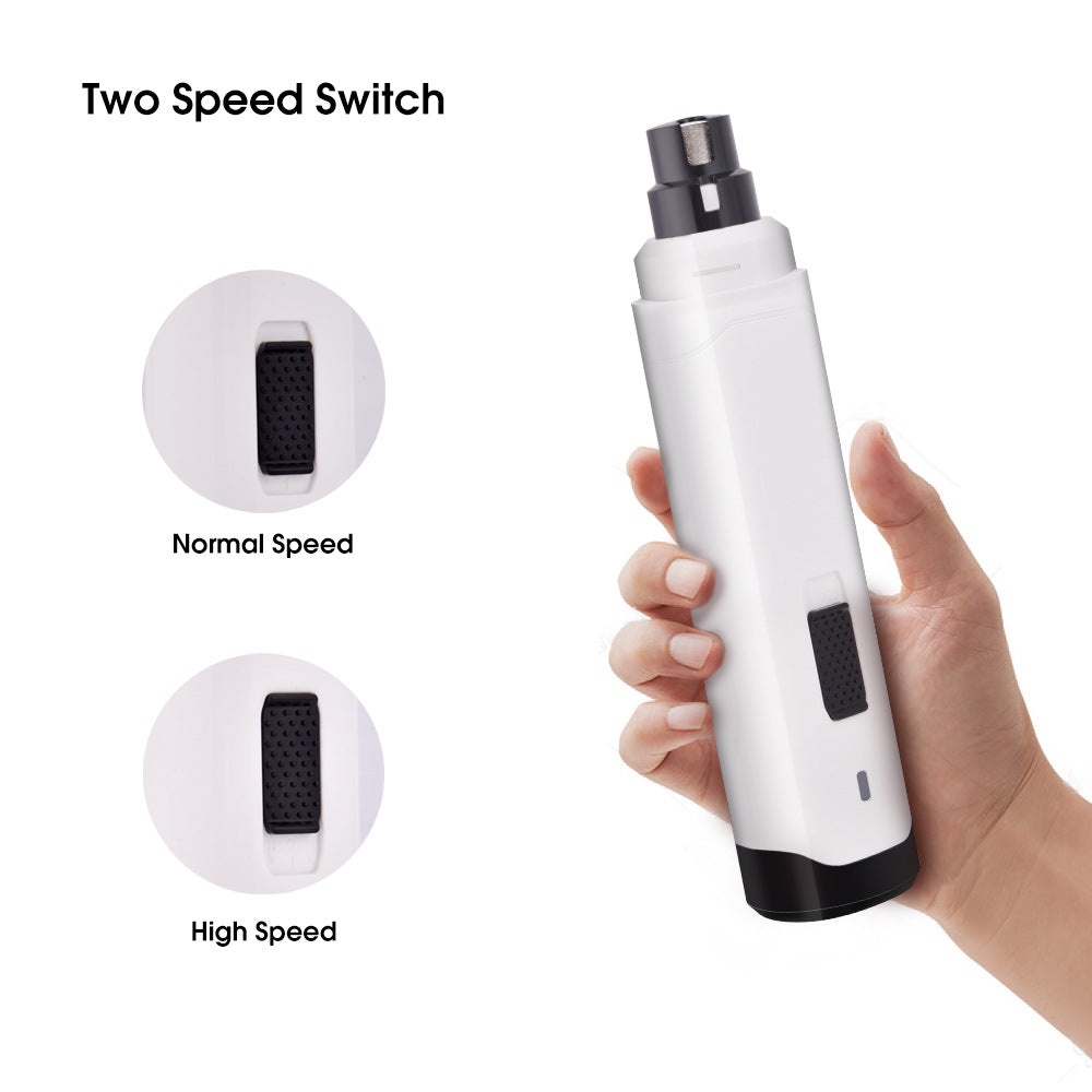 The Velora Quiet-Grind Nail Polisher! Pet Nail Polisher For Cats And Dogs, Nail Clippers, USB Automatic Manicure, Super Power Nail Knife