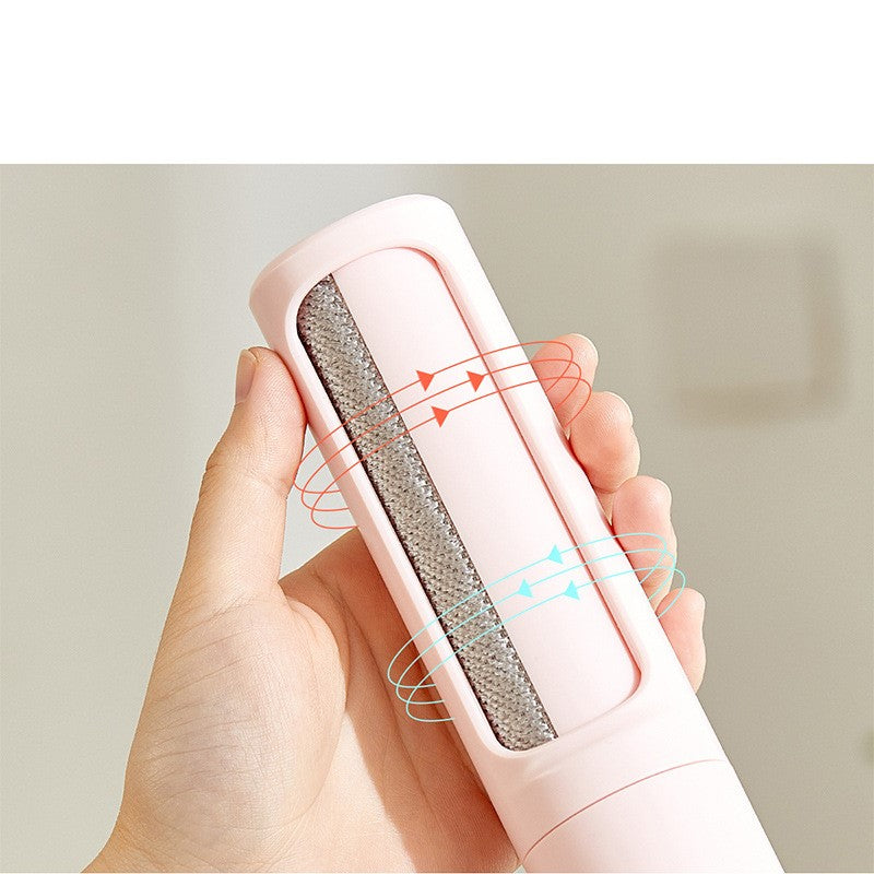 The Velora 2-in-1: Stay Sharp, Stay Hair-Free! 2-1 Reusable Pet Hair Remover Brush Lint Roller Portable Effective Self Cleaning Tool for Cat Dog Fur Hair Dust Removal Brush