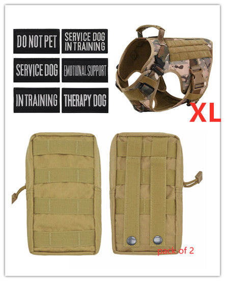 Professional Grade: The Velora Tactical K9 Command Vest! Military Tactical Dog Harness German Shepherd Adjustable Pet Dog Back