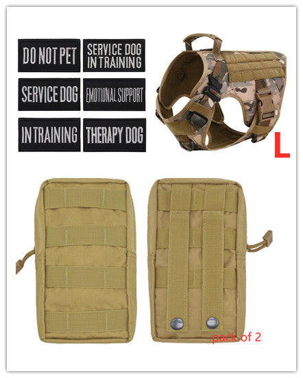 Professional Grade: The Velora Tactical K9 Command Vest! Military Tactical Dog Harness German Shepherd Adjustable Pet Dog Back