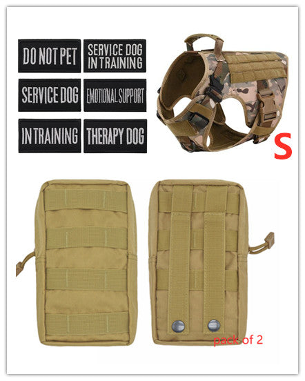 Professional Grade: The Velora Tactical K9 Command Vest! Military Tactical Dog Harness German Shepherd Adjustable Pet Dog Back