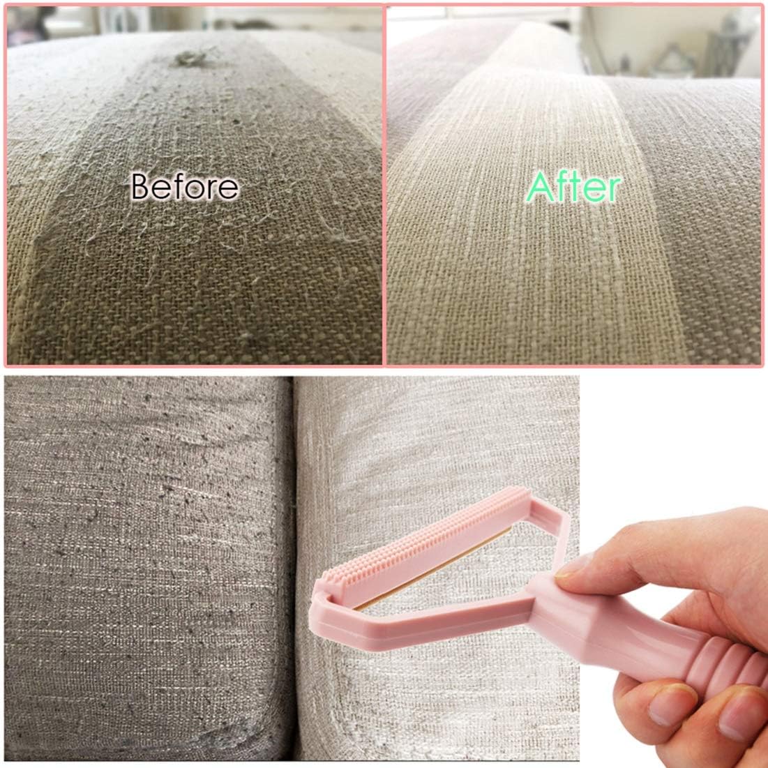 Give Your Home a Makeover: The Velora Multi-Surface Fabric Shaver! Portable Fabric Shaver Pet Hair Remover  Manual Lint Remover Dog Hair Remover Tool Removing  Dust From Clothing Carpet Furniture Blankets