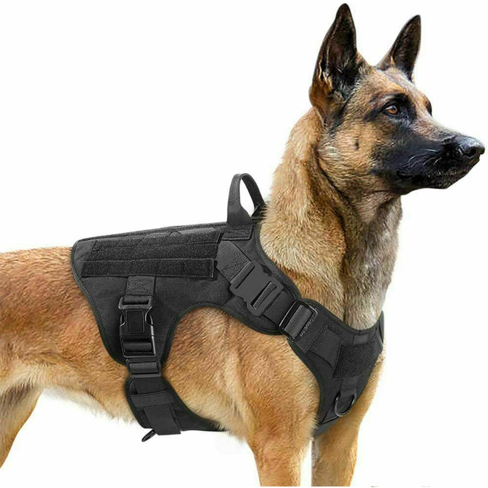 Professional Grade: The Velora Tactical K9 Command Vest! Military Tactical Dog Harness German Shepherd Adjustable Pet Dog Back