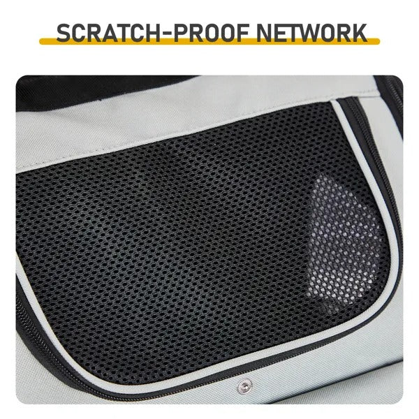 Give Your Pet the First class Upgrade: The Velora Expandable SuitePet Carrier Backpack, Expandable Cat Dog Carrier With Back Extension, Breathable Mesh Travel Backpack For Small Dogs Cats, Soft-Sided Pet Backpack Holds Up To 26 Lbs