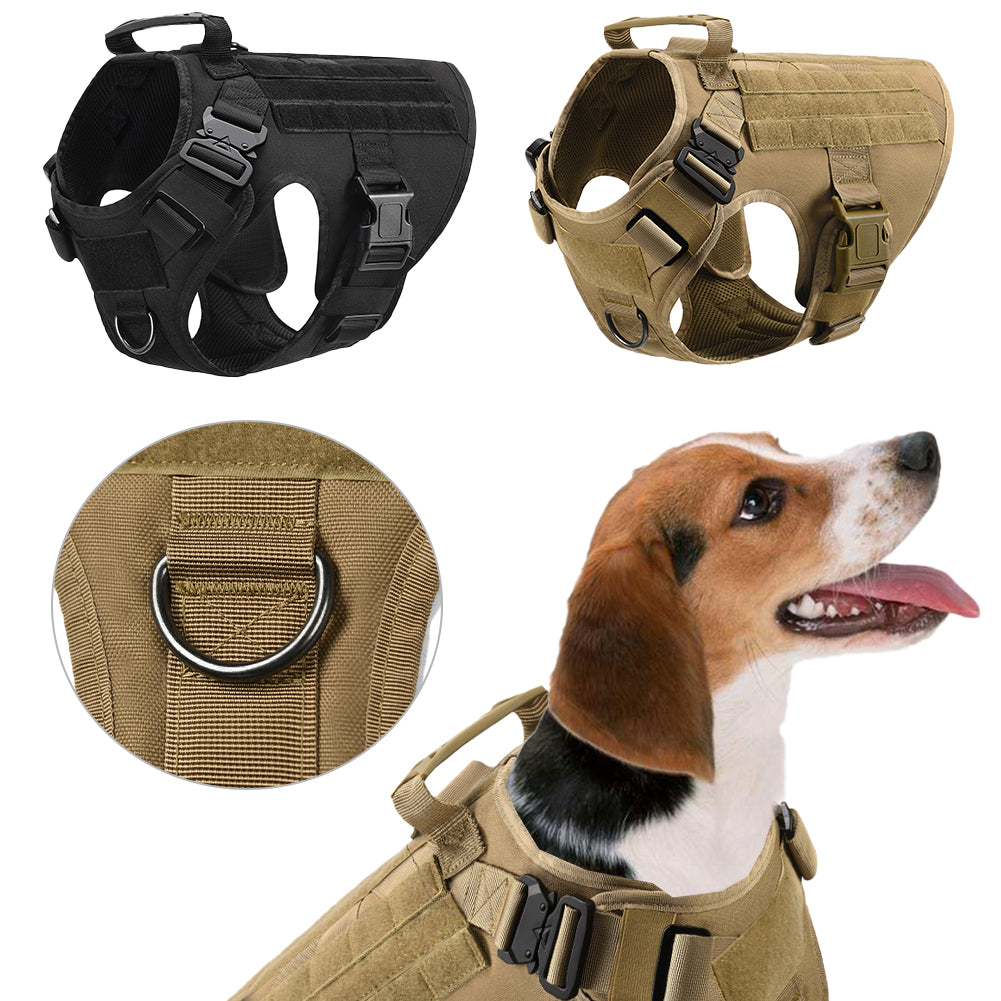 Professional Grade: The Velora Tactical K9 Command Vest! Military Tactical Dog Harness German Shepherd Adjustable Pet Dog Back