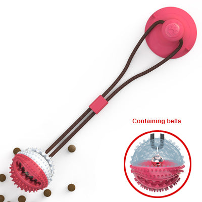 The Toy That Plays Back: The Velora Suction-Tug & Molar Station! Dog Toys Silicon Suction Cup Tug Interactive Dog Ball Toy For Pet Chew Bite Tooth Cleaning Toothbrush Feeding Pet Supplies