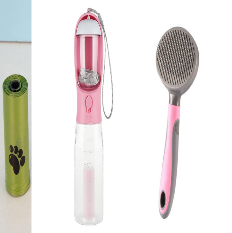 The Only Travel Tool You’ll Ever Need: The Velora 3-in-1 Explorer Bottle! Portable Cat Dog Water Bottle Food Feeder Drinker Poop Dispenser 3 In 1 Leak-proof Multifunctional Dog Water Bottle Pet Products