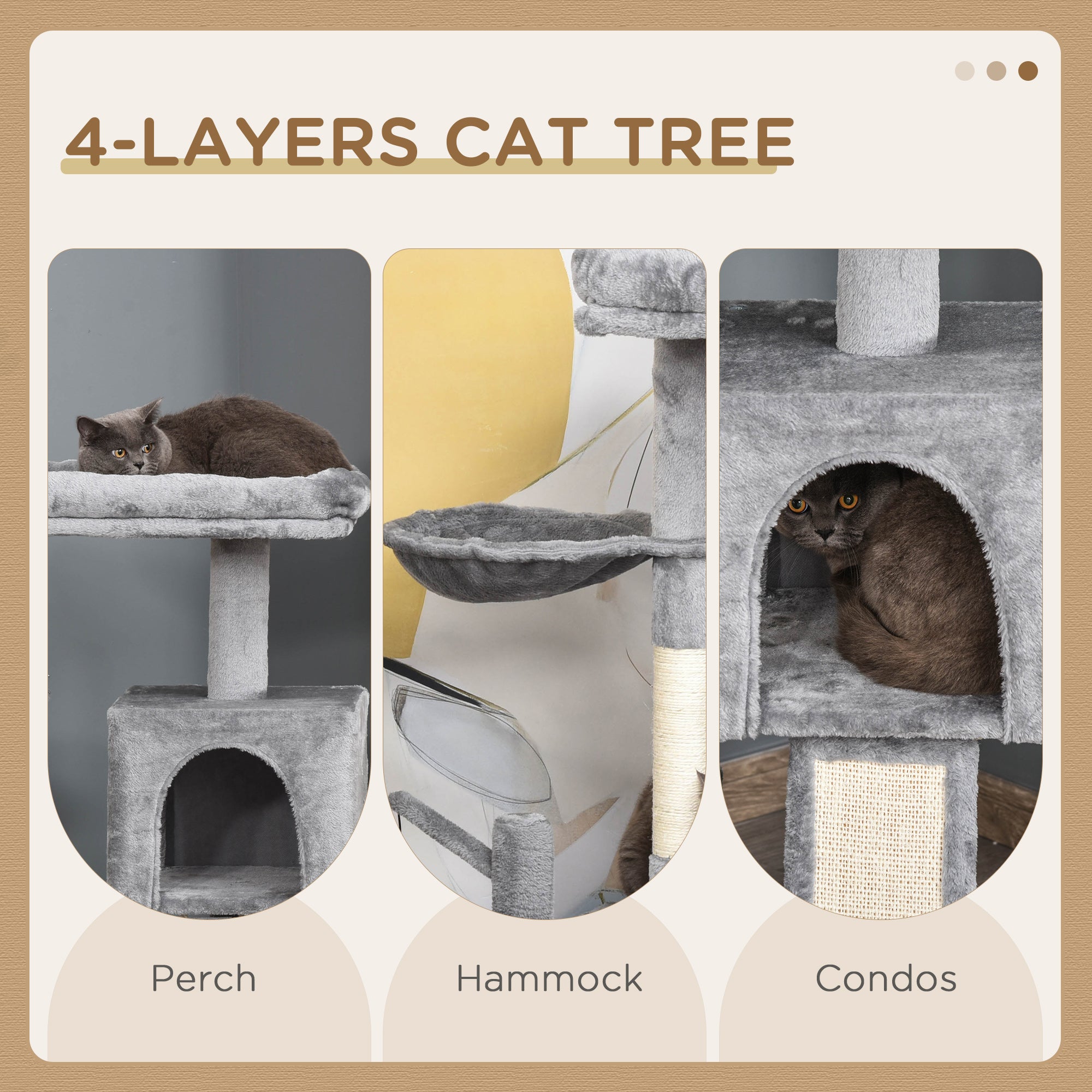 The Velora Urban Retreat: Everything Your Cat Needs in One Footprint! PawHut Cat Tree Tower For Indoor Cats, 111cm Kitten Activity Centre With Scratching Post Pad Hammock Condo Bed Ball Toy, Grey