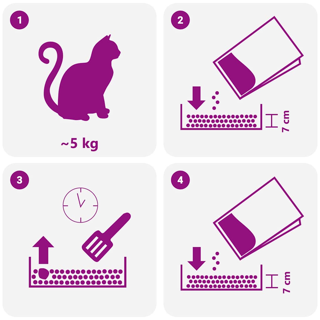 Cat Litter with Baby Powder Scent Bentonite 20L