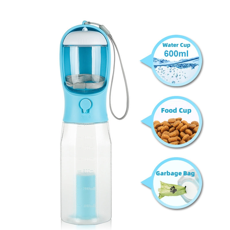 The Only Travel Tool You’ll Ever Need: The Velora 3-in-1 Explorer Bottle! Portable Cat Dog Water Bottle Food Feeder Drinker Poop Dispenser 3 In 1 Leak-proof Multifunctional Dog Water Bottle Pet Products