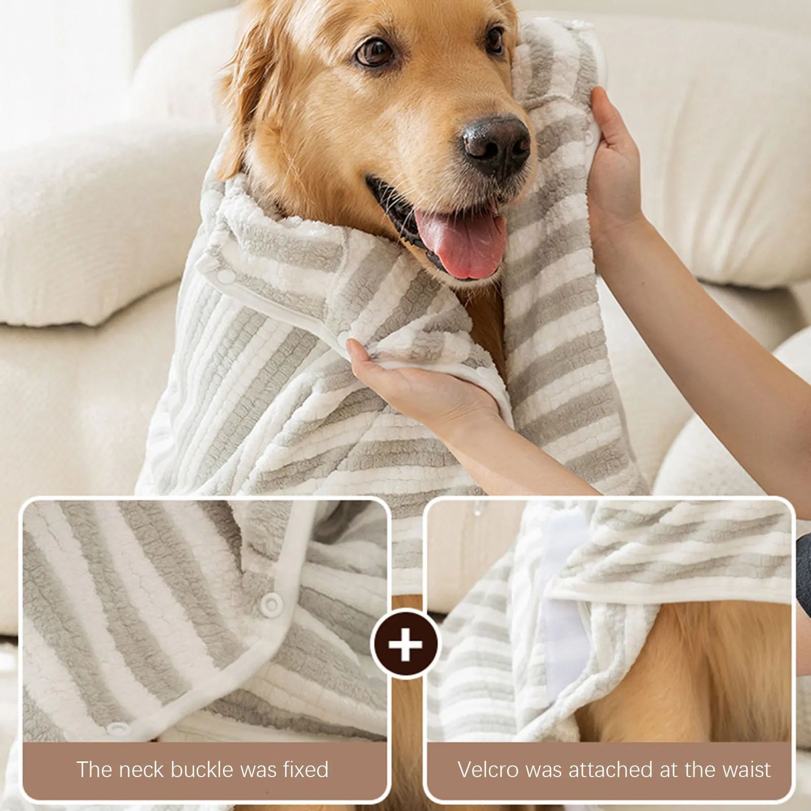 Ultra-Absorbent Pet Dog Bath Towel! Quick-Drying Dog Bath Towel Thicken Bathrobe For Large Medium Small Dog Pets Bathing Supplies