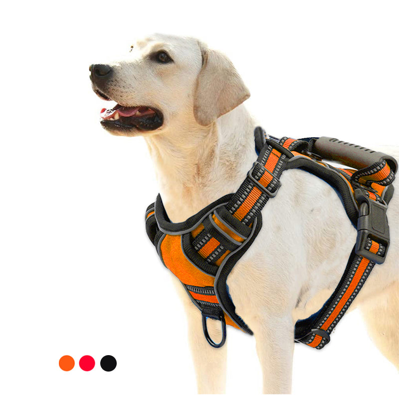 Walk with Confidence: The Velora No-Pull Reflective Harness! Dog Harness No Pull Breathable Reflective Pet Harness Vest