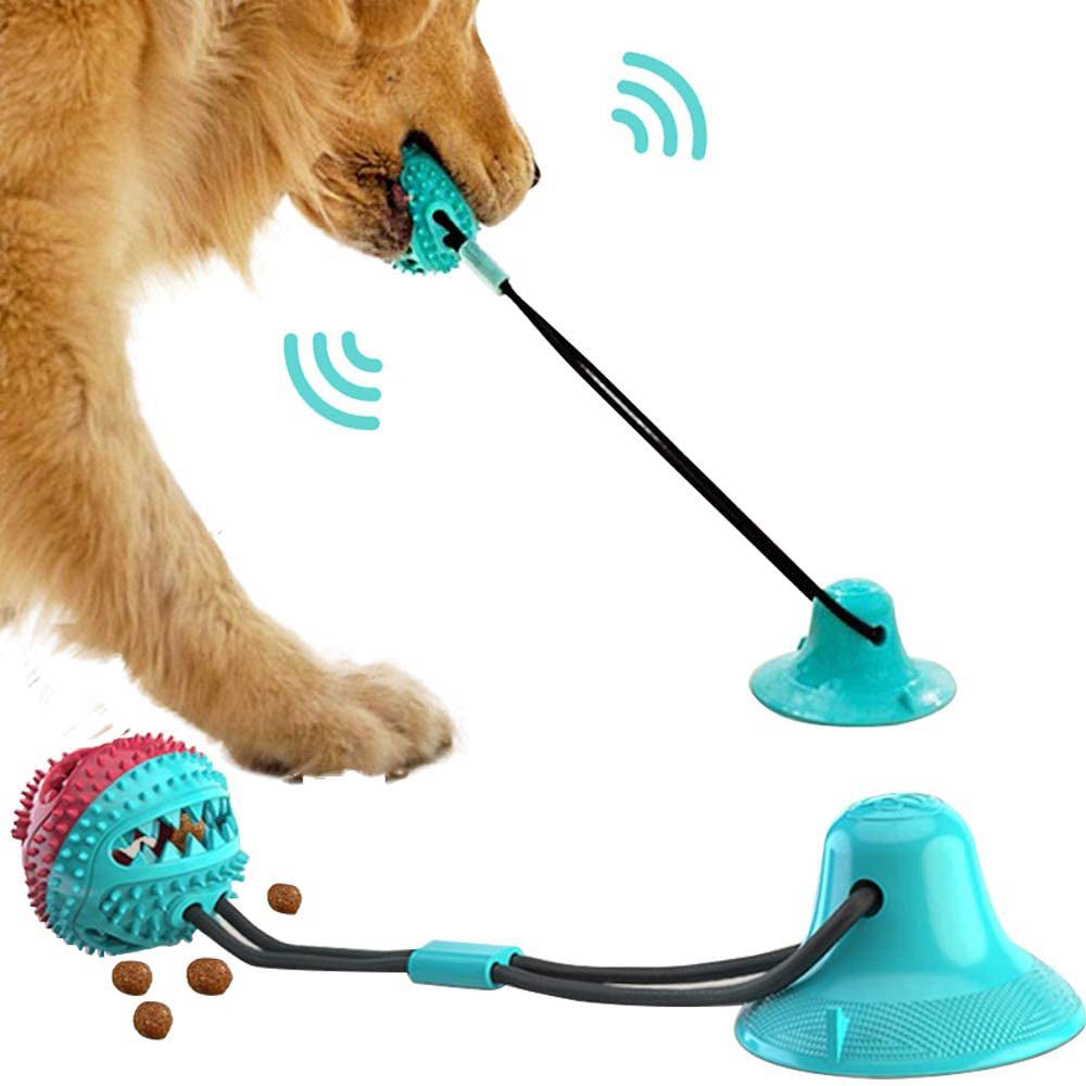 The Toy That Plays Back: The Velora Suction-Tug & Molar Station! Dog Toys Silicon Suction Cup Tug Interactive Dog Ball Toy For Pet Chew Bite Tooth Cleaning Toothbrush Feeding Pet Supplies