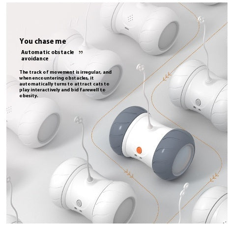 Smart Electric Funny Cat Automatic Roller Tumbler Sounding Tool Pet Supplies